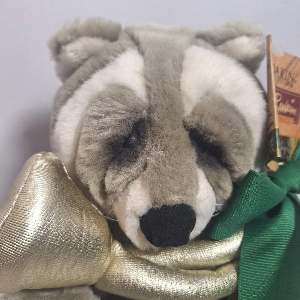 Sammy Raccoon Holiday Dakin Plush Lou Rankin Friends Christmas French Horn - Picture 6 of 16